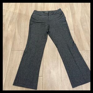 LOFT Curvy Charcoal Herringbone Trousers NWT SZ 10